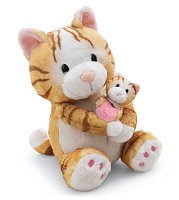 NICI plyš Kočička 20 cm s mládětem 6 cm - Little & Me