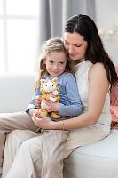 NICI plyš Kočička 20 cm s mládětem 6 cm - Little & Me