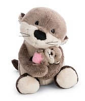 NICI plyš Vydra 20 cm s mládětem 6 cm - Little & Me