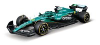 Bburago - RACE Formula F1 s figurkou jezdce, Aston Martin AMR25 (2025) #18 Lance Stroll, 1:24