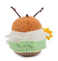 NICI plyš MyMochi Čmelák Hadshi 8 cm s konví a kostýmem zahradníka, dárkové balení