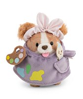 NICI plyš MyMochi Kokršpaněl Brushy 8 cm se štětcem a kostýmem malíře, dárkové balení