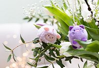 NICI MyMochi přívěsek Ovečka Wools 5 cm, ležící