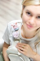 NICI MyMochi přívěsek Ovečka Wools 5 cm, ležící