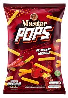 Master Pops - Kukuričný snack s príchuťou pikantného kečupu, 90 g