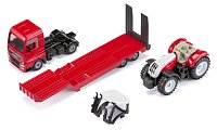 SIKU Super - Tahač MAN s návěsem a traktorem Steyr