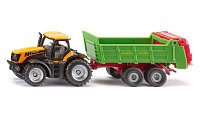 SIKU Blister – Traktor JCB s univerzálnym rozmetadlom Strautmann