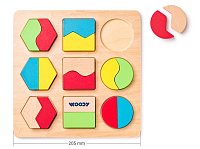 Destička s geometrickými tvary