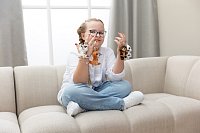 NICI Glubschis klíčenka Kočička Calli Malli 9 cm
