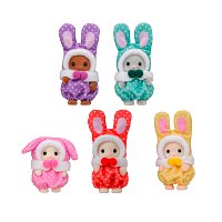 Baby zajačikovia vo farebných kostýmoch Cutie Collectibles - assort