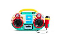 Boombox rádio s mikrofonem Pixelz - se světelnými a zvukovými efekty