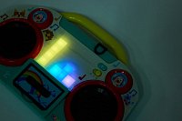 Boombox rádio s mikrofonem Pixelz - se světelnými a zvukovými efekty