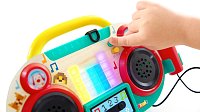 Boombox rádio s mikrofonem Pixelz - se světelnými a zvukovými efekty