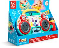 Boombox rádio s mikrofonem Pixelz - se světelnými a zvukovými efekty