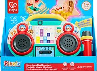 Boombox rádio s mikrofonem Pixelz - se světelnými a zvukovými efekty