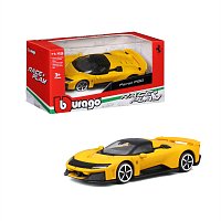 Bburago - RACE+PLAY, Ferrari F80, žlutá, 1:43