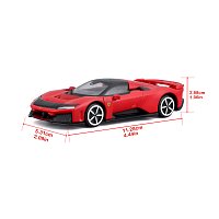 Bburago - RACE+PLAY, Ferrari F80, červená, 1:43