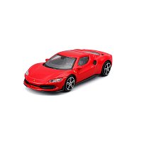 Bburago - RACE+PLAY, Ferrari 296 GTB, červená, 1:43