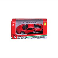 Bburago - RACE+PLAY, Ferrari F8 Tributo, červená, 1:43