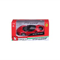 Bburago - RACE+PLAY, Ferrari SF90 Stradale, červená, 1:43