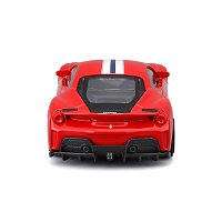 Bburago - RACE+PLAY, Ferrari 488 Pista, červená, 1:43