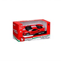 Bburago - RACE+PLAY, Ferrari 488 Pista, červená, 1:43