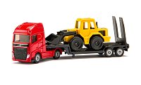 SIKU Blister - Volvo nákladní vůz s přívěsem a kolovým nakladačem