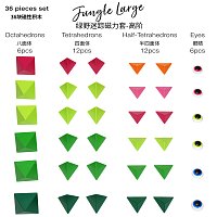 Stavebnice Trido - Jungle Large, 36 dílků