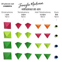 Stavebnice Trido - Jungle Medium, 24 dílků