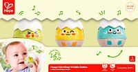 Happy Hatchlings – Sada kolébajících chrastítek, 3 ks