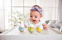 Happy Hatchlings – Sada kolébajících chrastítek, 3 ks