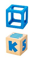 Grip-n-Stack - Dřevěné kostky se silikonem