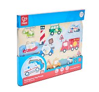 Dřevěné puzzle - záchraná vozidla