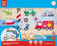 Dřevěné puzzle - záchraná vozidla