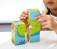 Kostkové puzzle - divoká zvířata