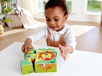 Kostkové puzzle - divoká zvířata