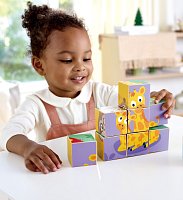 Kostkové puzzle - divoká zvířata