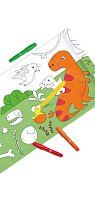 Papírová role - omalovánky Dinosauři