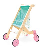 Dřevěný kočárek pro panenky Sweet Walks