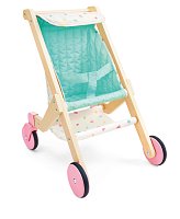 Dřevěný kočárek pro panenky Sweet Walks