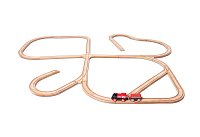 Dřevěná vláčkodráha s elektrickým vláčkem