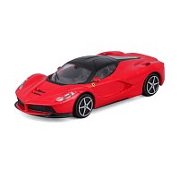 Bburago - RACE+PLAY, Ferrari LaFerrari, červená, 1:43