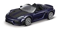 Bburago - STREET FIRE, Porsche 718 Spyder RS 2024, modrá, 1:43