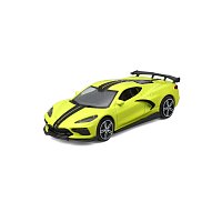 Bburago - STREET FIRE, 2020 Chevrolet Corvette Stingray Coupe, žlutá metalíza, 1:43
