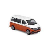 Bburago - STREET FIRE, 2020 Volkswagen T6.1 Transporter, bílá-oranžová metalíza, 1:43