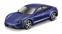 Bburago - STREET FIRE, Porsche Taycan Turbo S, modrá metalíza, 1:43