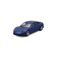 Bburago - STREET FIRE, Porsche Taycan Turbo S, modrá metalíza, 1:43