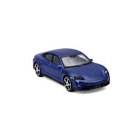 Bburago - STREET FIRE, Porsche Taycan Turbo S, modrá metalíza, 1:43