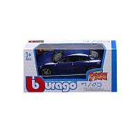 Bburago - STREET FIRE, Porsche Taycan Turbo S, modrá metalíza, 1:43