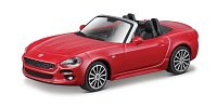 Bburago - STREET FIRE,  Fiat 124 Spider, červená, 1:43